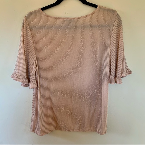 Blush Pink Flowy Blouse - Picture 4 of 4